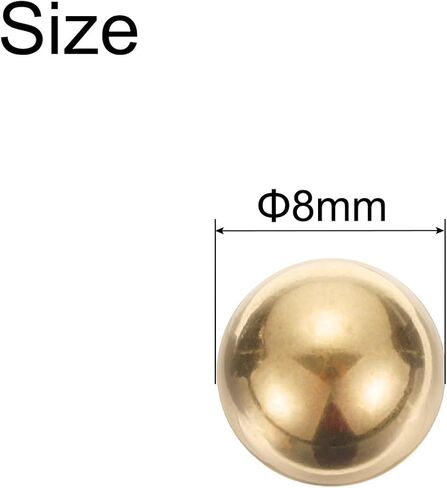 #US 20pack Precision Solid Brass Bearing Balls 8mm Industrial Brass Ball Spheres in Saudi Arabia