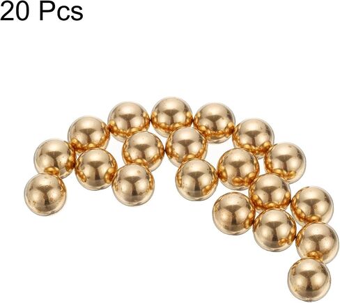 #US 20pack Precision Solid Brass Bearing Balls 8mm Industrial Brass Ball Spheres in Saudi Arabia