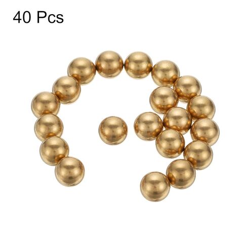 #US 40pcs Precision Solid Brass Bearing Balls 3/8" Industrial Brass Ball Spheres in Kuwait