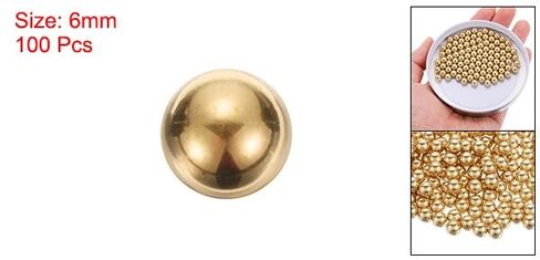 #Uus 100pcs الدقة النحاس الصلب كرات تحمل 6 مم كرات الكرة النحاسية الصناعية in Kuwait