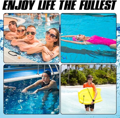10 Pcs Swimming Nose Clip with String Waterproof Swim Nose Plugs Soft Silicone Gel Protector Accessories for Adults Beginners Training Supplies, 10 Colors in Saudi Arabia