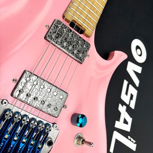 مجموعة من 2 من النحاس الغيتار الغيتار تغطي 50 مم/52 ملم القطب spcing الغيتار الغيتار يغطي Humbucker الغيتار يغطى الأغطية الغيتار المعدنية ل LP Les Paul Electric Guitar (رمادي معدني) in Kuwait