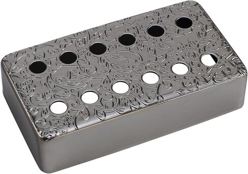 مجموعة من 2 من النحاس الغيتار الغيتار تغطي 50 مم/52 ملم القطب spcing الغيتار الغيتار يغطي Humbucker الغيتار يغطى الأغطية الغيتار المعدنية ل LP Les Paul Electric Guitar (رمادي معدني) in Kuwait