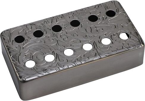 مجموعة من 2 من النحاس الغيتار الغيتار تغطي 50 مم/52 ملم القطب spcing الغيتار الغيتار يغطي Humbucker الغيتار يغطى الأغطية الغيتار المعدنية ل LP Les Paul Electric Guitar (رمادي معدني) in Kuwait