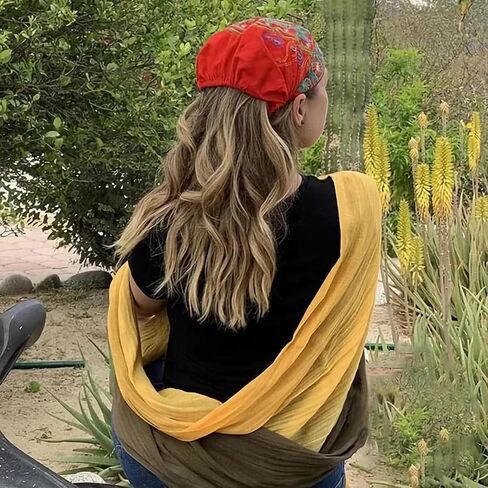 Handmade Embroidered Bandana Caps 2025 New Women Ethnic Style Head Wrap Beanie Cap Stretch Vintage Embroidery Bandanas Hat in Saudi Arabia