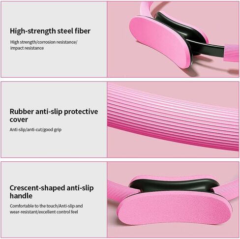 مجموعة Pilates Ring and Ball ، 6 Pcs Home Pilates Kit مع 13 "Circle Circle Yoga Ring 3 Bands 9.8" Pilates Ball Ball Call Grip Socks ، Pilates essential kit for Women Girl Home Protensions in Kuwait