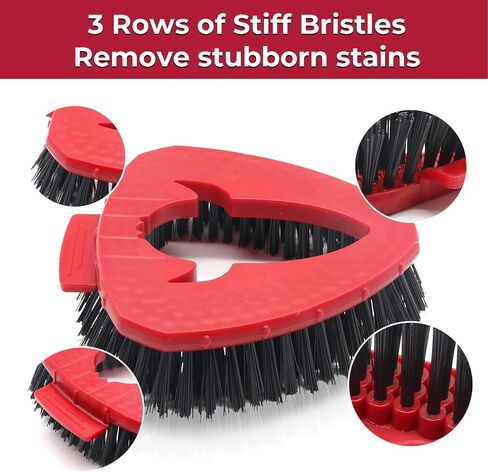 Scrub Brush Mop Replacement متوافق مع O -Cedar Easywring 1 دبابة تدور ممسحة ، ترقية جديدة قاسية فرشاة تنظيف فرشاة تنظيف الفرشاة للحمام ، المطبخ ، الحوض ، البلاط in Kuwait
