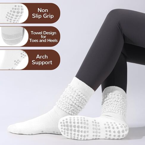 3 أزواج قبضة الجوارب الجوارب للنساء ، جوارب اليوغا غير المنزلق جوارب تجريب الجوارب in Kuwait