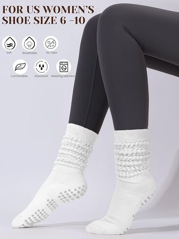 3 أزواج قبضة الجوارب الجوارب للنساء ، جوارب اليوغا غير المنزلق جوارب تجريب الجوارب in Kuwait