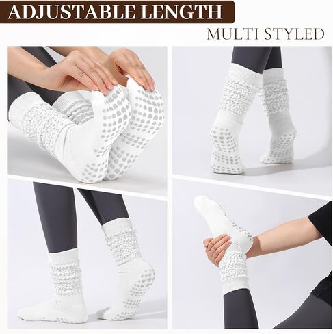 3 أزواج قبضة الجوارب الجوارب للنساء ، جوارب اليوغا غير المنزلق جوارب تجريب الجوارب in Kuwait