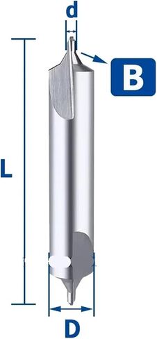 تدريبات مركز Tungsten الصلب 60 درجة كربيد بقعة 1.0 مم 2.0 مم 3.0 مم 4.0 مم 5.0 مم النوع A B الحفر المعدنية المزدوجة (النوع A ، D3XD8X100L) in Saudi Arabia