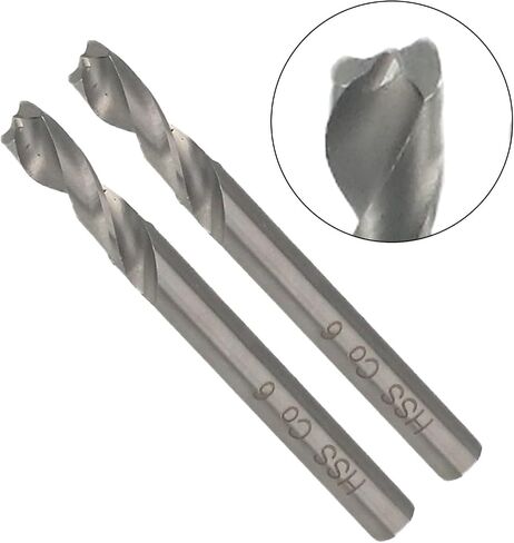 2-Pack 6mm (1/4 Inch) HSS-Co Spot Weld Cutter Drill Bit for Automotive Iron Sheet Welding Removal, High Hardness Strength Car Maintenance Tool, Wide Range Uses in Saudi Arabia