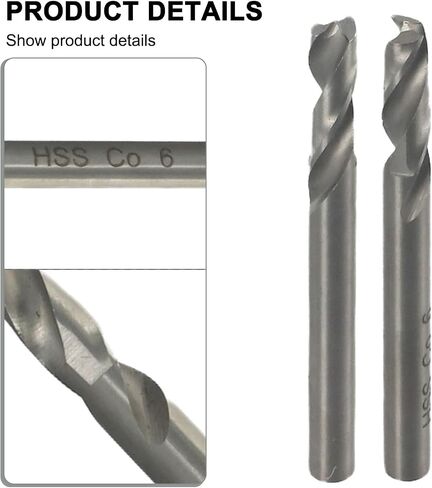 2-Pack 6mm (1/4 Inch) HSS-Co Spot Weld Cutter Drill Bit for Automotive Iron Sheet Welding Removal, High Hardness Strength Car Maintenance Tool, Wide Range Uses in Saudi Arabia