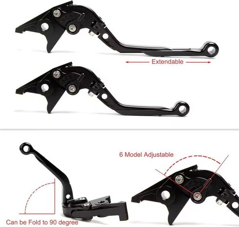 ل yamaha yzfr7 yzf r7 2021 2022 2023 2024 2025 CNC CLUCT LEVER LEVER STEL TELLABLE المقبض القابلة للطي قابلة للطي أجزاء الدراجات النارية (الذهب) in Saudi Arabia