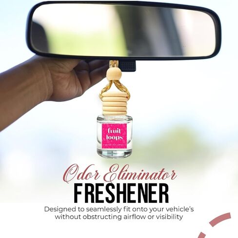 Car Air Freshener Hanging, Long Lasting Essential Oil Diffuser Mahogany Teakwood Scent, Car Air Freshener For Women & Men. Made in USA in Kuwait