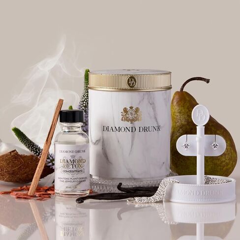 The Starter Collection - Non-Toxic, Fine Jewelry Cleaning Kit for Diamond, Gold, & Platinum - Safe & Sustainable Liquid Cleaner Restores Shine for Rings, Necklaces, & More - Petal Pink in Saudi Arabia