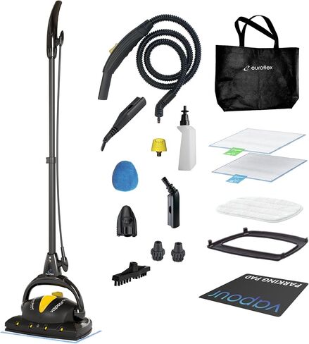 Vapour M2R Steam Mop with Ultra Dry Steam® Technology; Commercial Steam Cleaning Power at 295°F & 50 PSI; Italian Designed & Engineered Safe for Sealed Hardwood & High-End Luxury Flooring in Saudi Arabia