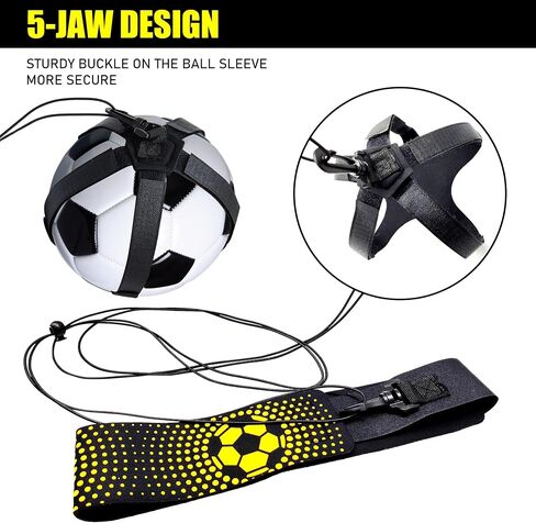 Soccer/Volleyball/Rugby Training Equipment,Football Kick Trainer,Solo Soccer Kick Trainer,Juggling Soccer Ball Holder,Training Aid Football Skills, Fits Ball 3, 4,and 5 in Saudi Arabia