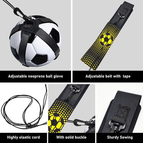 Soccer/Volleyball/Rugby Training Equipment,Football Kick Trainer,Solo Soccer Kick Trainer,Juggling Soccer Ball Holder,Training Aid Football Skills, Fits Ball 3, 4,and 5 in Saudi Arabia