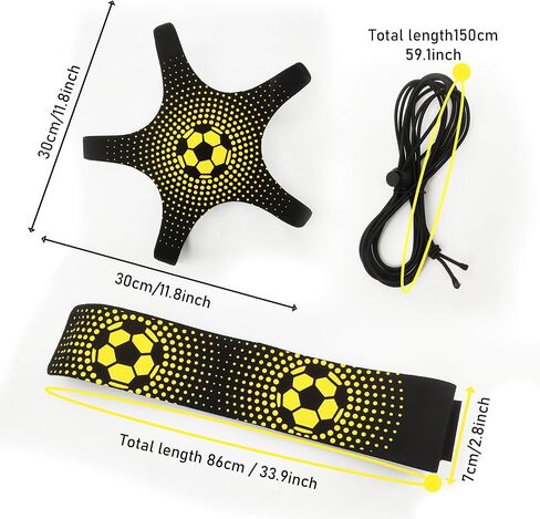 Soccer/Volleyball/Rugby Training Equipment,Football Kick Trainer,Solo Soccer Kick Trainer,Juggling Soccer Ball Holder,Training Aid Football Skills, Fits Ball 3, 4,and 5 in Saudi Arabia