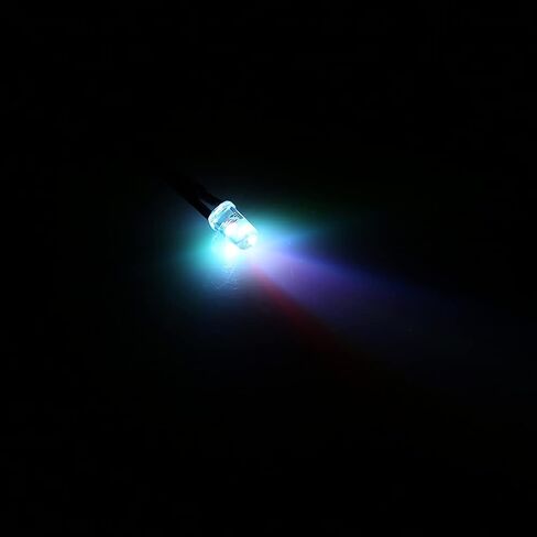 AQXREIGHT 10PCS 12V 5MM LED LED SEDTING DIODE DIED سلكي متعدد الألوان كابل مصباح LED 20CM 0.06W 10PCS 12V 5MM DIODE DIOD in Kuwait