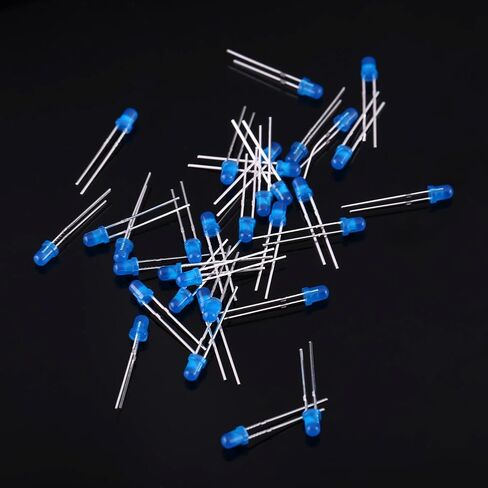 FYDUN 500 PCS 3MM ، 500pcs LED LED LID WHITE صفراء اللون الأحمر الأزرق الأزرق الأزرق المتبادل. in Kuwait