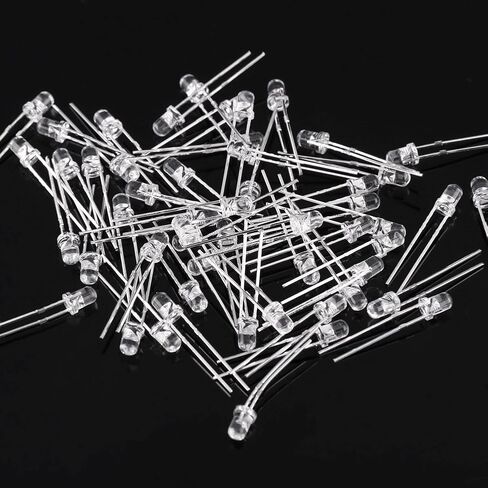 FYDUN 500 PCS 3MM ، 500pcs LED LED LID WHITE صفراء اللون الأحمر الأزرق الأزرق الأزرق المتبادل. in Kuwait