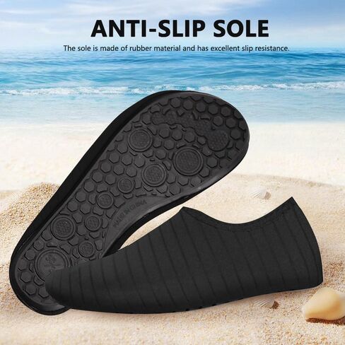 Water Shoes for Women Men Quick-Dry Barefoot Aqua Socks Swim Pool Non Slip Surf Yoga Exercise Outdoor Trave Essentials in Kuwait