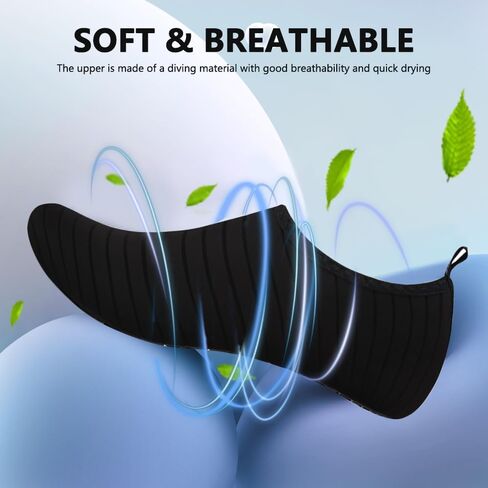 Water Shoes for Women Men Quick-Dry Barefoot Aqua Socks Swim Pool Non Slip Surf Yoga Exercise Outdoor Trave Essentials in Kuwait