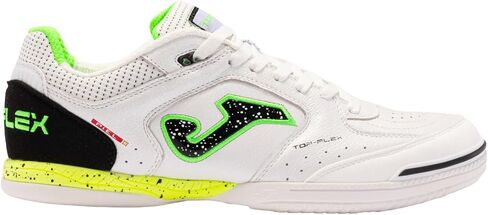Joma Top Flex 2432 in TOPW2432IN, Mens, Indoor Football Trainers, White/Black/Neon Green in Saudi Arabia