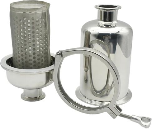 مرشح قصير مضمّن مناسب لخط أنابيب 38/51 مم × 1.5 بوصة 2in TRI Clamp SUS304/316L Brewing محلية الصنع (SUS304-38MM OD 50.5،50 شبكة) in Kuwait