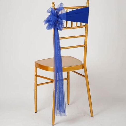 Chair Flowers, Sheer Organza Chair Knot Sashes Bow Cover Chair Sashes Bridal Shower(5) in Saudi Arabia