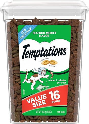 Temptations Classic Crunchy and Soft Cat Treats Savory Salmon Flavor, 48 oz. Bag in Saudi Arabia