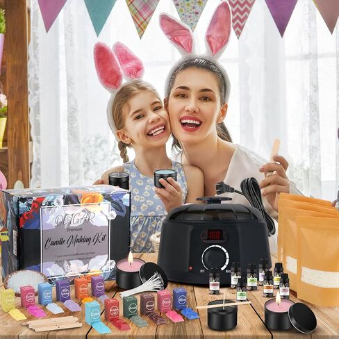 أوليغار كمل شموع صنع شمعة مع شمع الشمع ، وصنع الشموع لوازم ، و DIY Arts & Crafts Kits هدية للمبتدئين ، والبالغين ، والأطفال ، بما في ذلك الشمع in Saudi Arabia