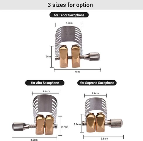 HXBER Single Single Screpricment saxophate ligature compact sax sax saxature for tenor saxophone in Saudi Arabia