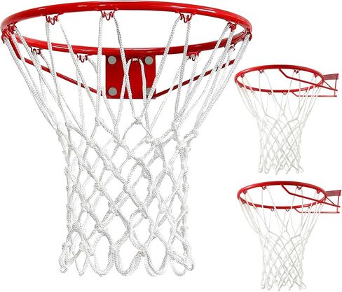 2 Pack Heavy Duty Basketball Net Replacement,2025 Upgrade Heavy Duty Basketball Net, All Weather Anti Whip,12 Loops Fits Standard Indoor or Outdoor Rims in Saudi Arabia