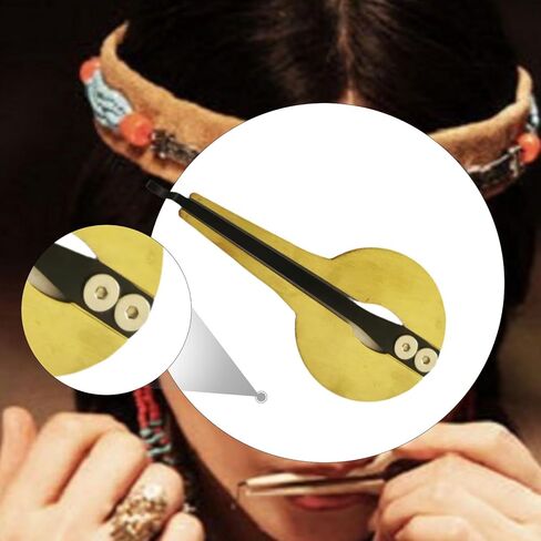 Russian Jaw Harp Mouth Musical Instrument, Maultrommel Folk Music for Adults, Children, Round in Kuwait