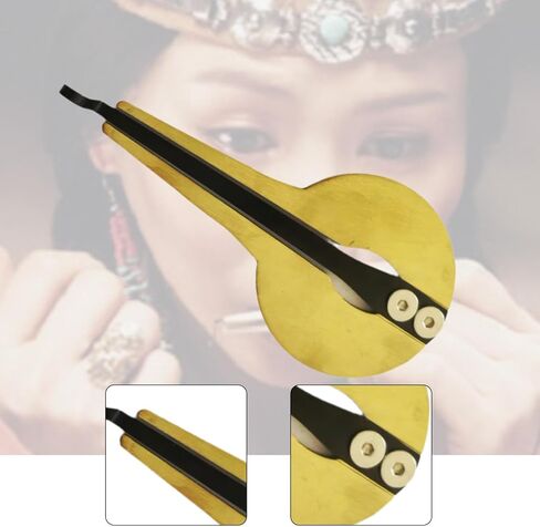 Russian Jaw Harp Mouth Musical Instrument, Maultrommel Folk Music for Adults, Children, Round in Kuwait