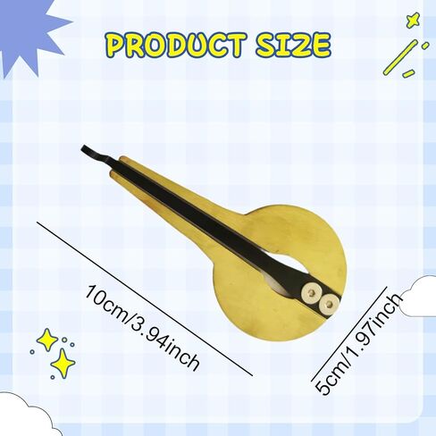 Russian Jaw Harp Mouth Musical Instrument, Maultrommel Folk Music for Adults, Children, Round in Kuwait