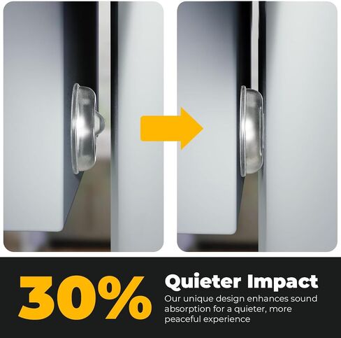 128 Self Adhesive Cabinet Door Bumpers – Sticky Clear Silicone Rubber Pads for Furniture Drawers, Kitchen Cabinets, Decor, Wall Protection – Vellax in Kuwait