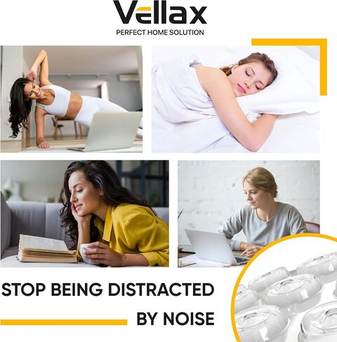 128 Self Adhesive Cabinet Door Bumpers – Sticky Clear Silicone Rubber Pads for Furniture Drawers, Kitchen Cabinets, Decor, Wall Protection – Vellax in Kuwait