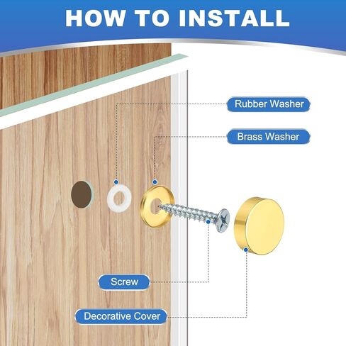 مسامير المرآة النحاس الأغطية الزخرفية تغطية أظافر السحابات ، 12 مم الانتهاء من الملاءمة لأجهزة الإعلان مرآة علامة (12 ٪ ، الفضة) in Kuwait