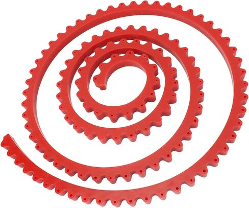 Woodworking Profiling Strip Gear Driven Flexible Curve Template Guide Adjustable Fixed Complex Shape Contour Tool for Woodworkers DIY Enthusiasts Red PC Material (1M) in Saudi Arabia