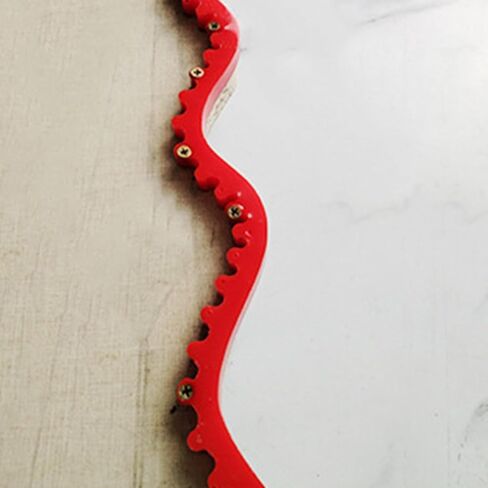 Woodworking Profiling Strip Gear Driven Flexible Curve Template Guide Adjustable Fixed Complex Shape Contour Tool for Woodworkers DIY Enthusiasts Red PC Material (1M) in Saudi Arabia