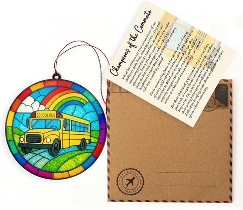 Bus Driver Appreciation Gifts, Bus Driver Gifts, School Drivers Appreciation Gift for Men, Women, Thank You Gift for School Bus Driver Monitor, Acrylic Suncatcher Effect Hanging Ornament in Saudi Arabia