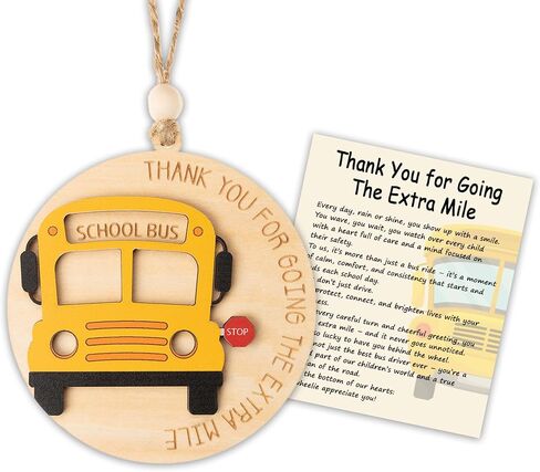 Bus Driver Appreciation Gifts, Bus Driver Gifts, School Drivers Appreciation Gift for Men, Women, Thank You Gift for School Bus Driver Monitor, Acrylic Suncatcher Effect Hanging Ornament in Saudi Arabia