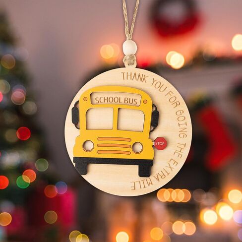 Bus Driver Appreciation Gifts, Bus Driver Gifts, School Drivers Appreciation Gift for Men, Women, Thank You Gift for School Bus Driver Monitor, Acrylic Suncatcher Effect Hanging Ornament in Saudi Arabia