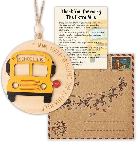 Bus Driver Appreciation Gifts, Bus Driver Gifts, School Drivers Appreciation Gift for Men, Women, Thank You Gift for School Bus Driver Monitor, Acrylic Suncatcher Effect Hanging Ornament in Saudi Arabia