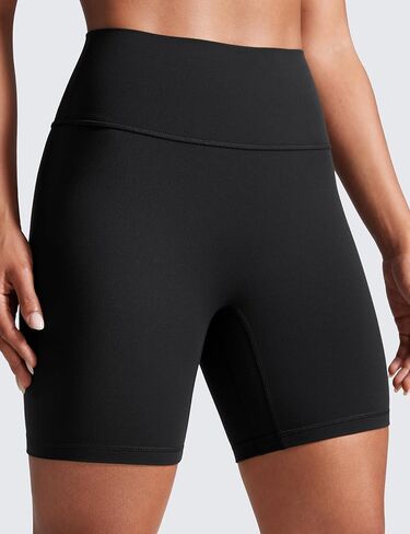 CRZ Yoga SecretSculpt Womens Butterlift High Weist Scrunch Butt But Riker Shorts 6 Inches - No Front Seam Workout Gym Booty in Saudi Arabia