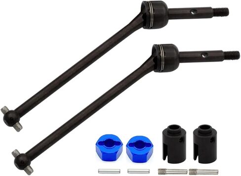 4PCS Steel Front & Rear Drive Shaft CVD for 1/10 Traxxas Slash Rustler Stampede Hoss VXL 4X4 2WD RC Car Upgrades Parts(Rear) in Saudi Arabia